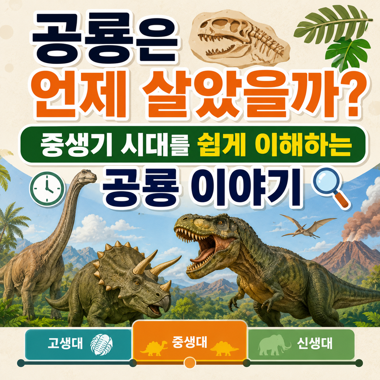 공룡은 언제 살았을까