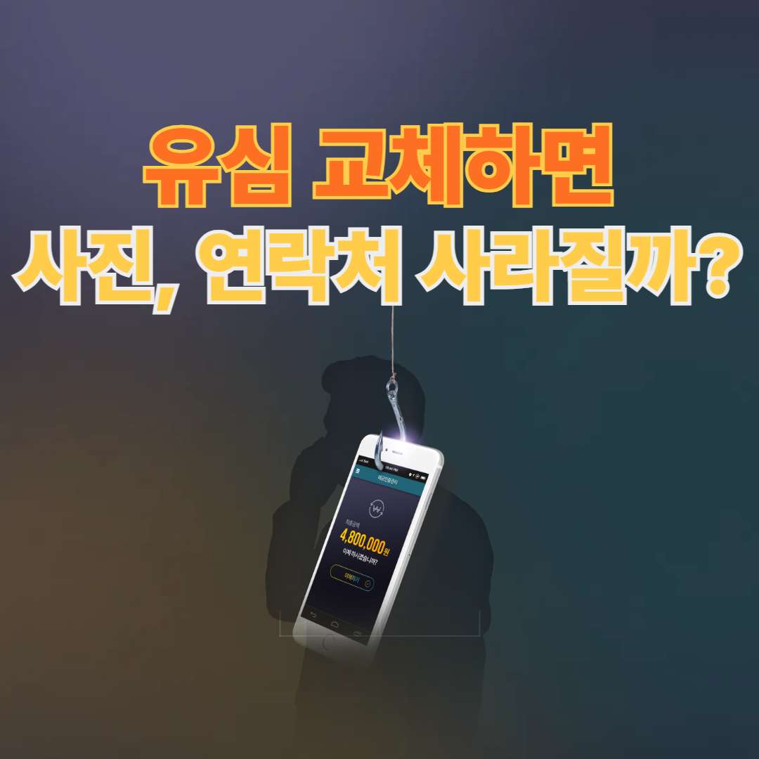 유심교체시,폰데이터사라질까