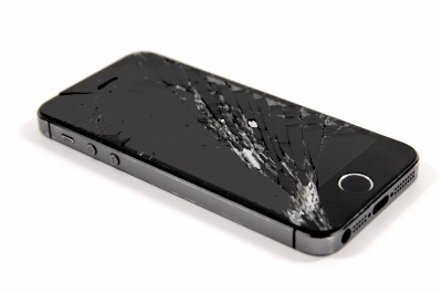 아이폰 화면 액정 고장 모습