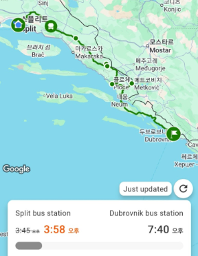 스플리트에서 두브로브니크