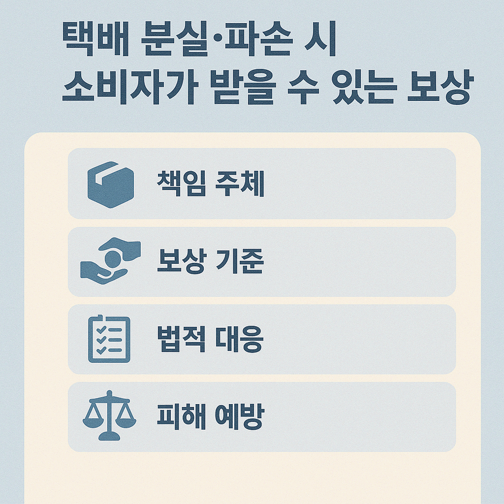 택배 분실&middot;파손 시 소비자가 받을 수 있는 보상