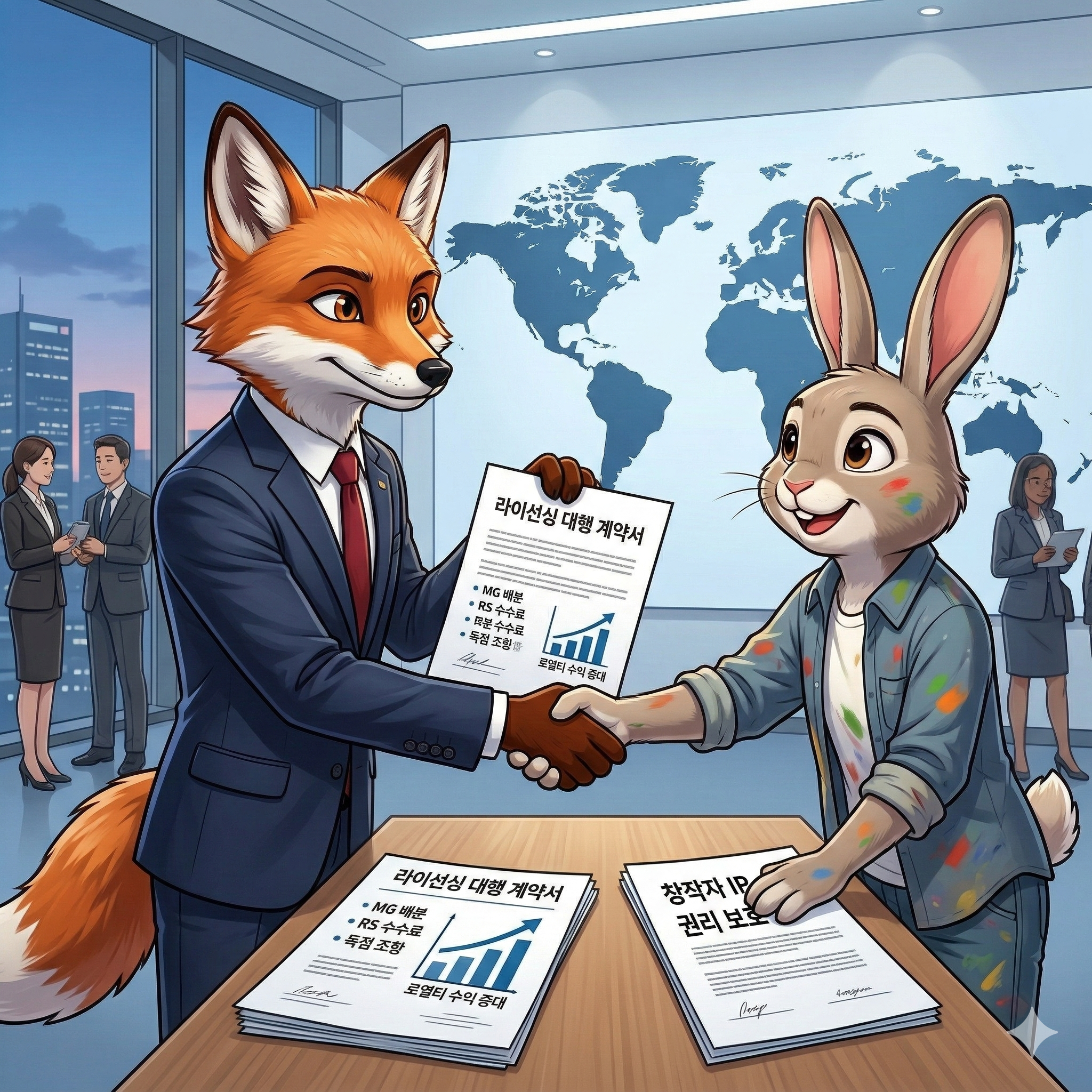 캐릭터IP 라이선싱 에이전시 선택방법과 수익배분 구조