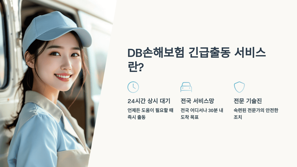 DB손해보험 긴급출동 서비스란?