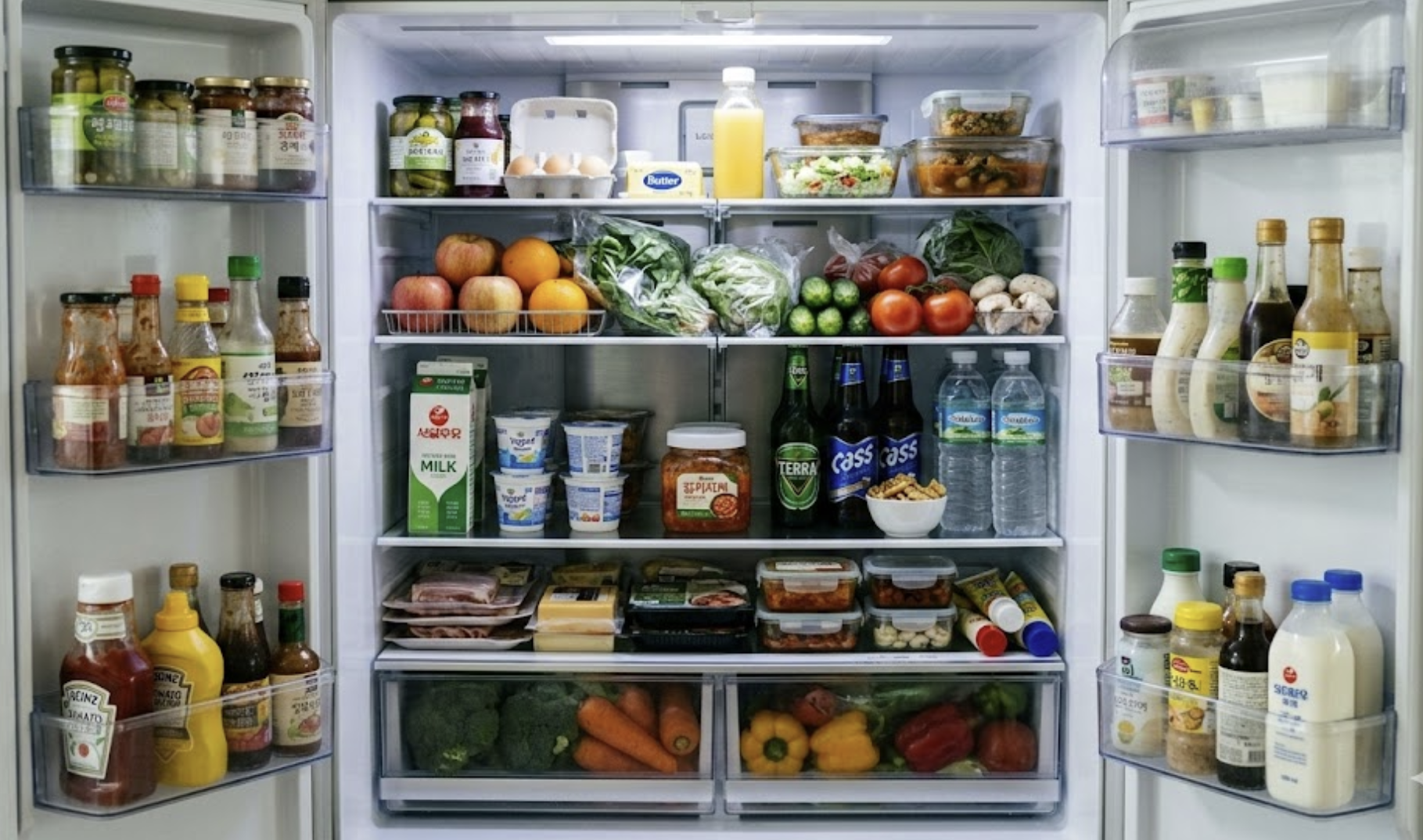 식재료 냉장고 보관 가이드: 신선도를 2배 높이는 칸별 배치법과 보관 기한 총정리