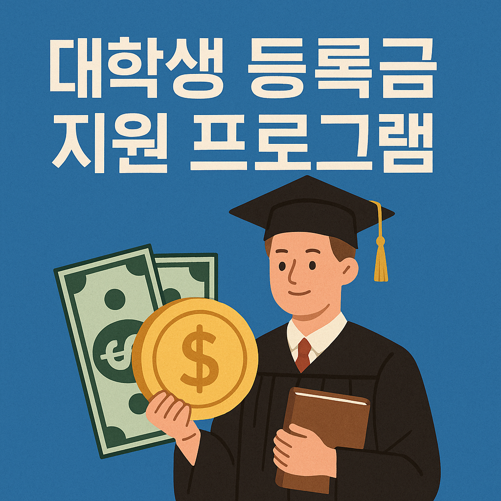대학생 등록금 지원 프로그램 포스터 이미지