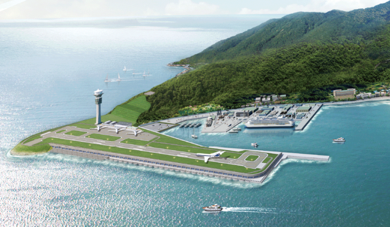 울릉도공항 위치와 완공시기 건설 시 환경문제 이후기대효과 