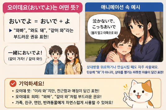 오이데 뜻 "애니에서 맨날 나오는데 뜻은 몰랐다..." 오이데요 의미 사용법 전부알려드림4