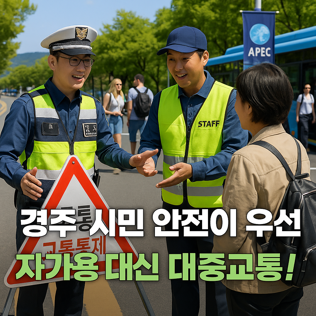 경주 시민 안전이 우선, 자가용 대신 대중교통!