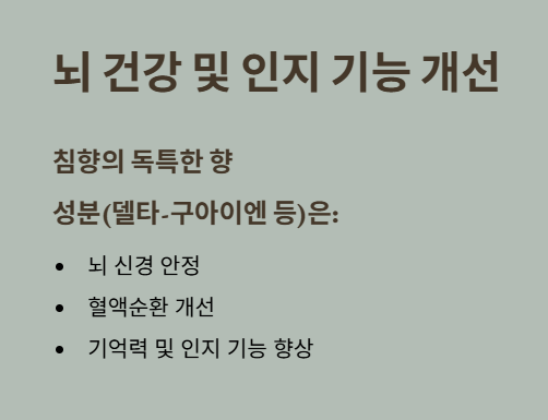침향환 효능 : 뇌건강 및 인지 기능 개선