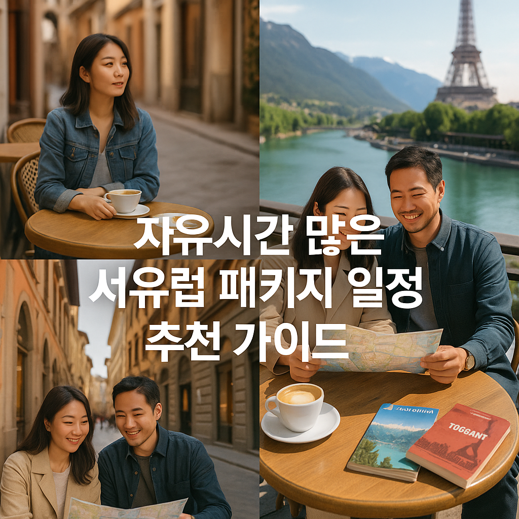 자유시간 많은 서유럽 패키지 일정 추천 가이드
