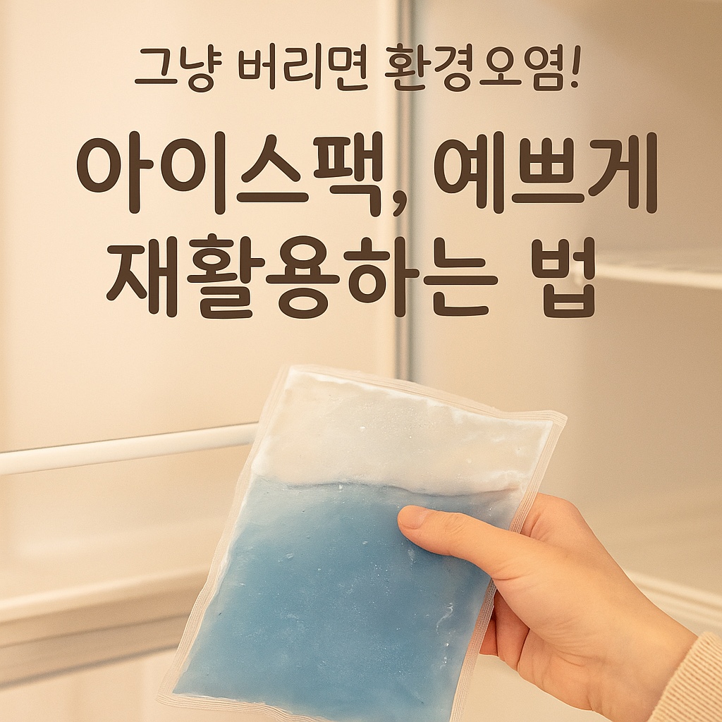 아이스팩 재활용 방법