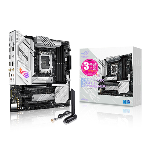 실버 화이트 톤의 신규 인텔 B760 메인보드, ASUS ROG STRIX B760-G GAMING WIFI 출시