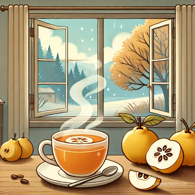 가을 겨울 모과청