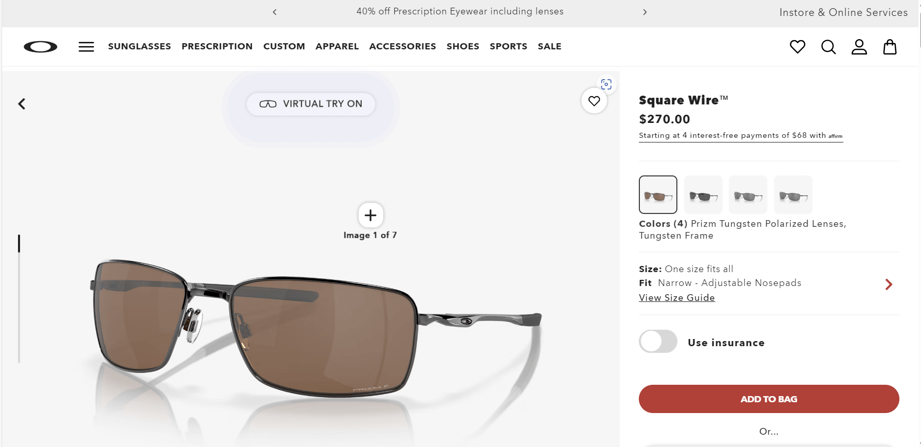 오클리 (Oakley) Wire Series