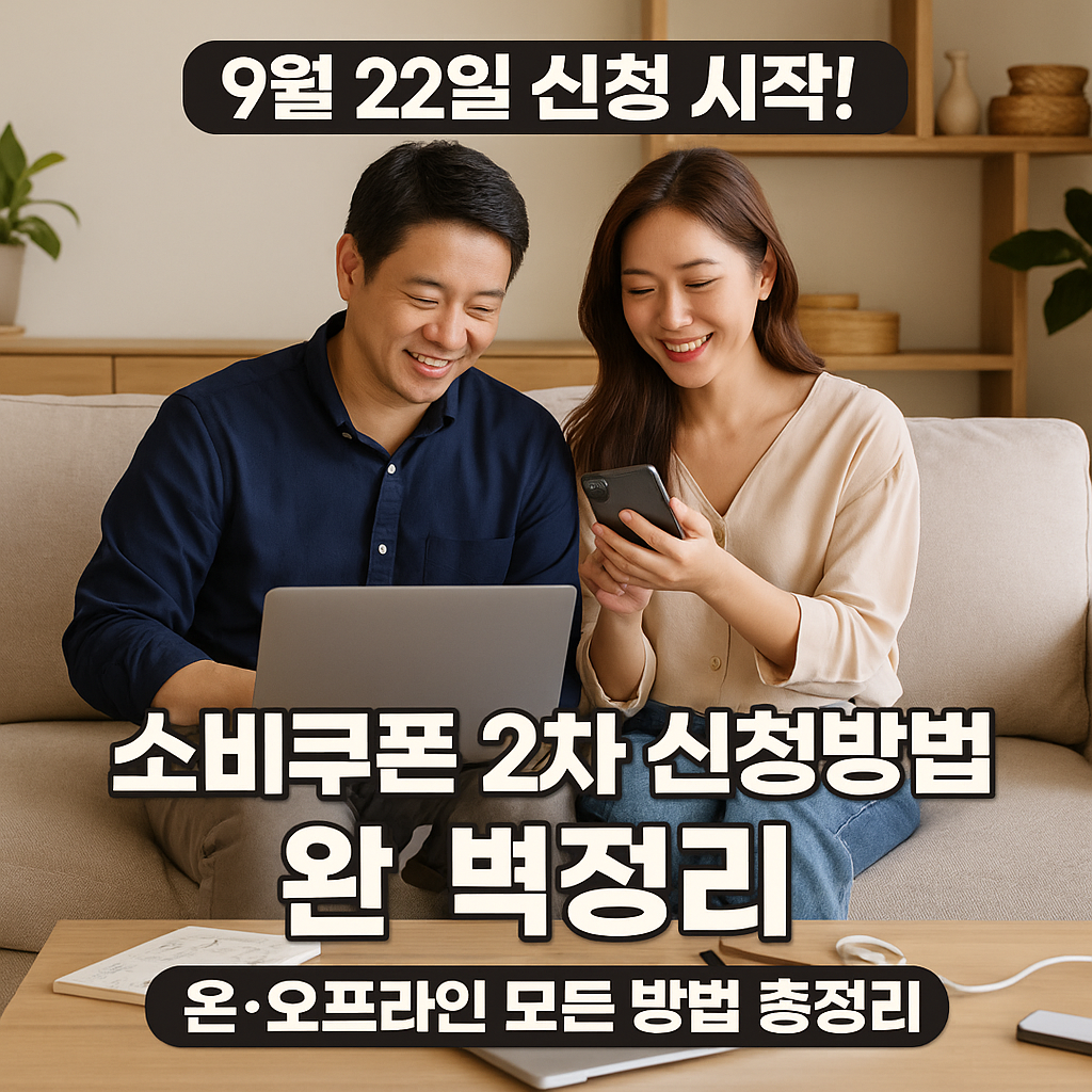 소비쿠폰 2차 신청방법 완벽정리 (출처 : 관계부처합동)