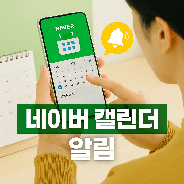 네이버 캘린더 알림 설정 썸네일 이미지