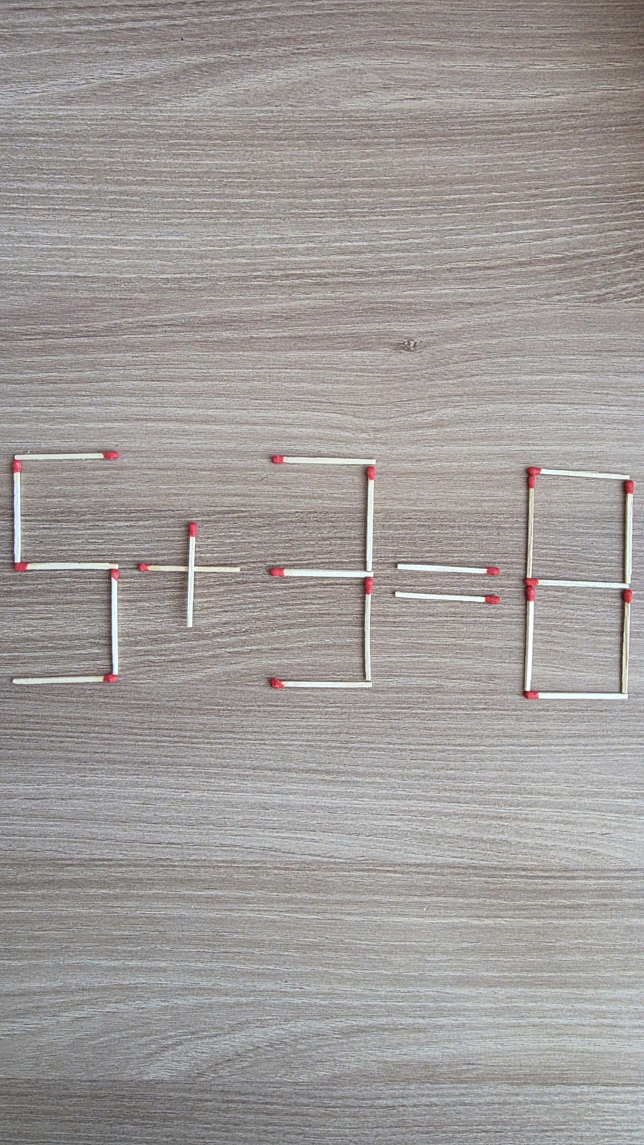 ［성냥개비 퀴즈 1］정답 3개 이미지