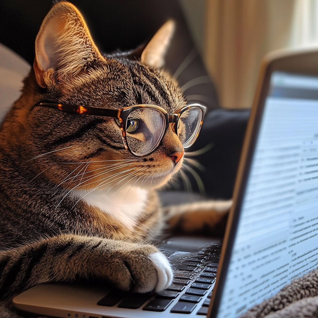 감염 경로부터 최신 예방법을 공부하는 고양이