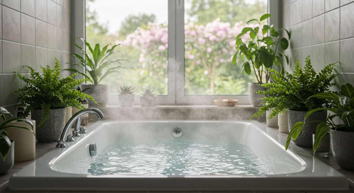 반신욕은 다이어트 근육이완 피로해소에 좋다.