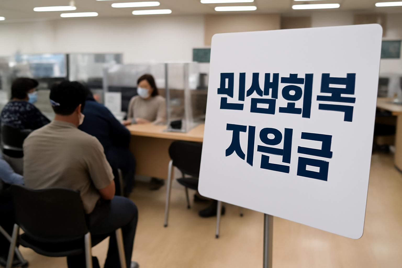 민생회복 지원금 시기