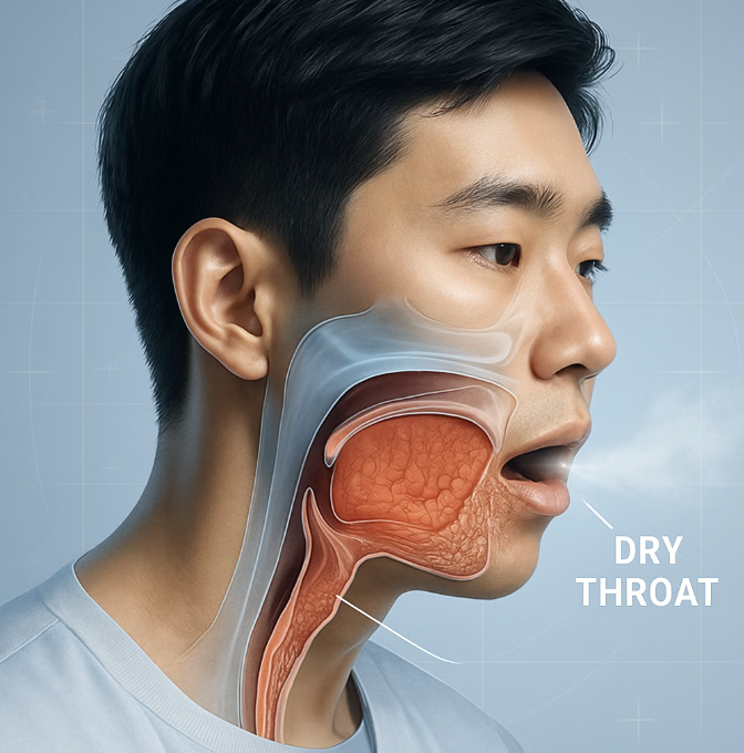 코가 막히면 입으로 숨 쉬는 악순환