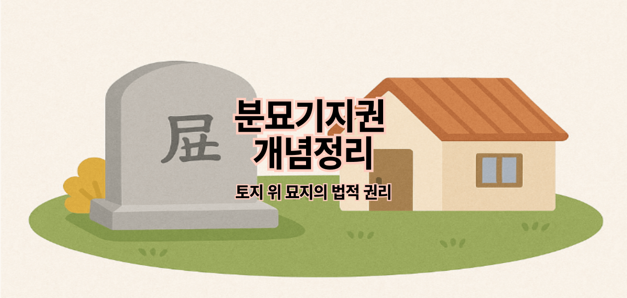 분묘기지권 개념정리｜토지 위 묘지의 법적 권리