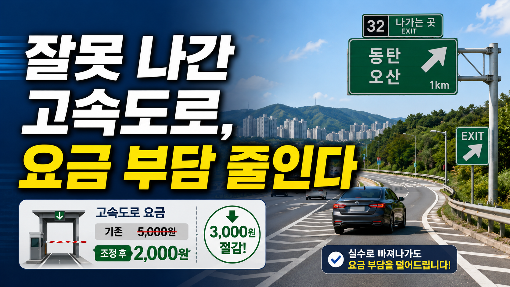 고속도로통행료, 하이패스, 고속도로요금감면, 교통비절약, 차량유지비, 운전자정보, 고속도로출구, 기본요금면제, 생활비절약, 교통정책