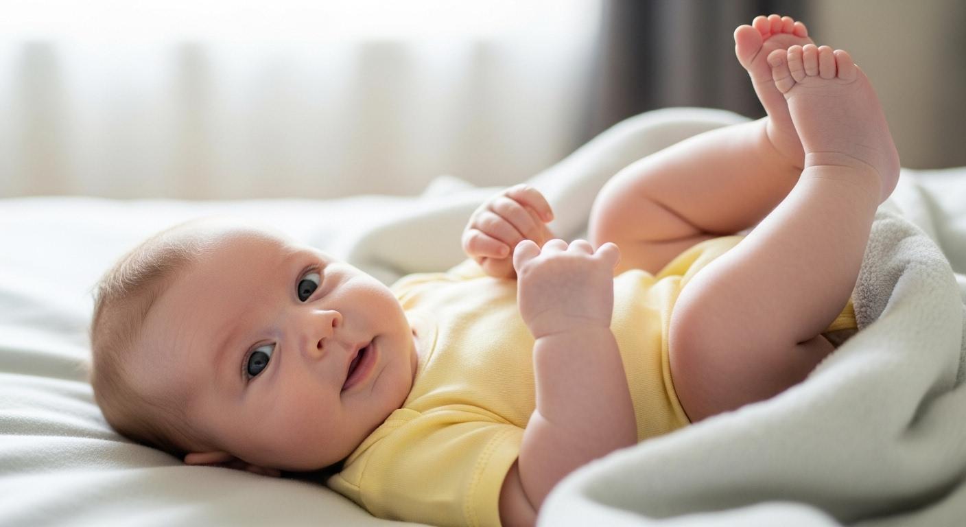 신생아 4개월 하는 행동