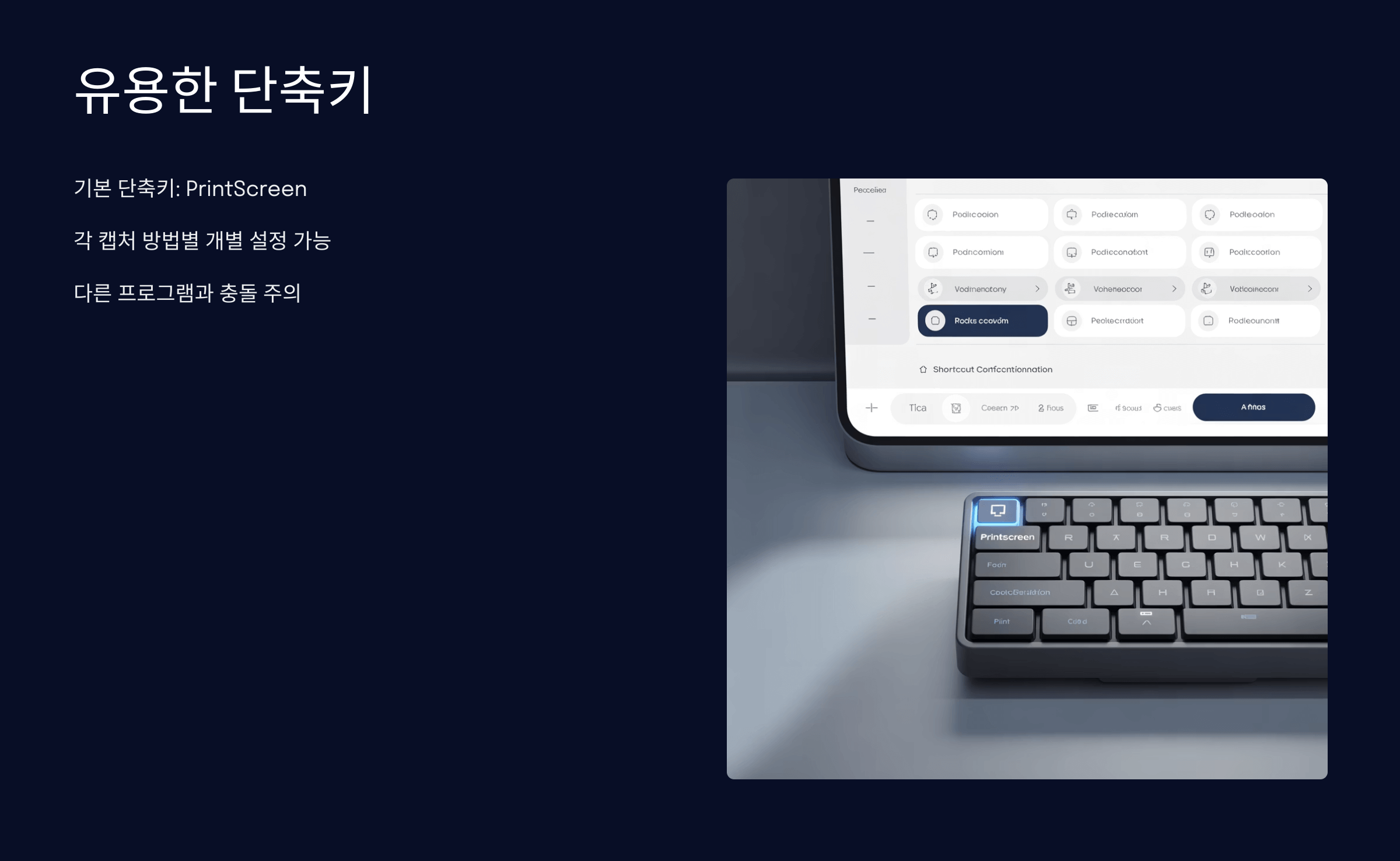 단축키 설정