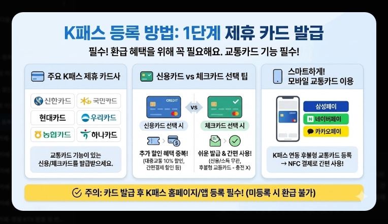2026 K패스 등록 활성화(단계, 계산, 비교)(+FAQ)