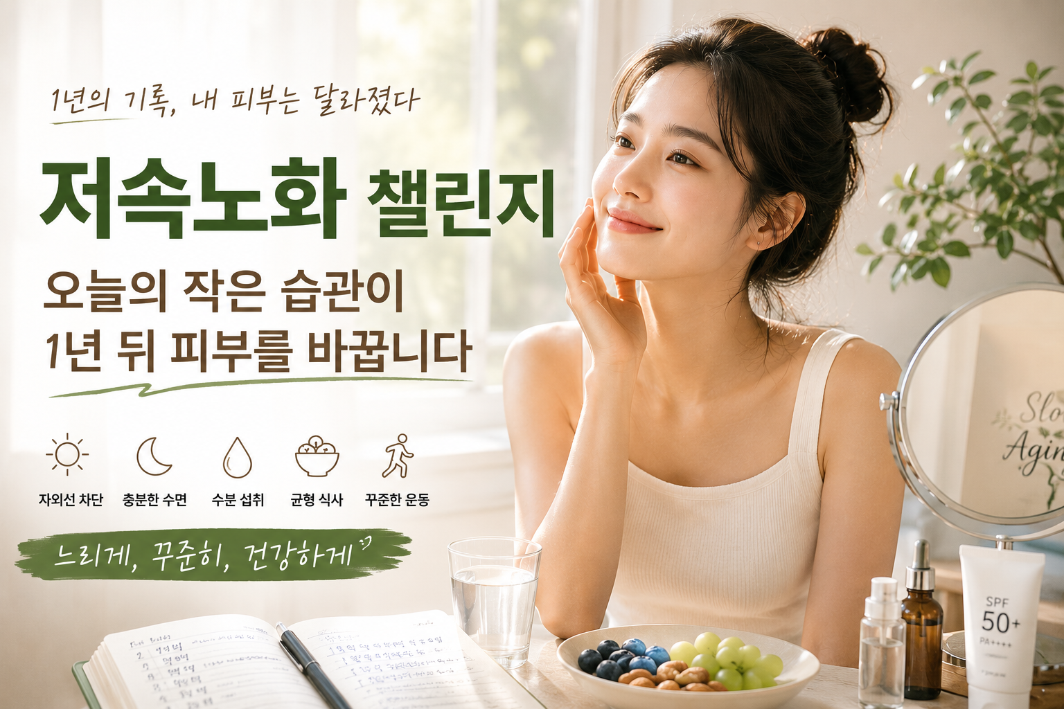자외선 차단과 건강한 습관