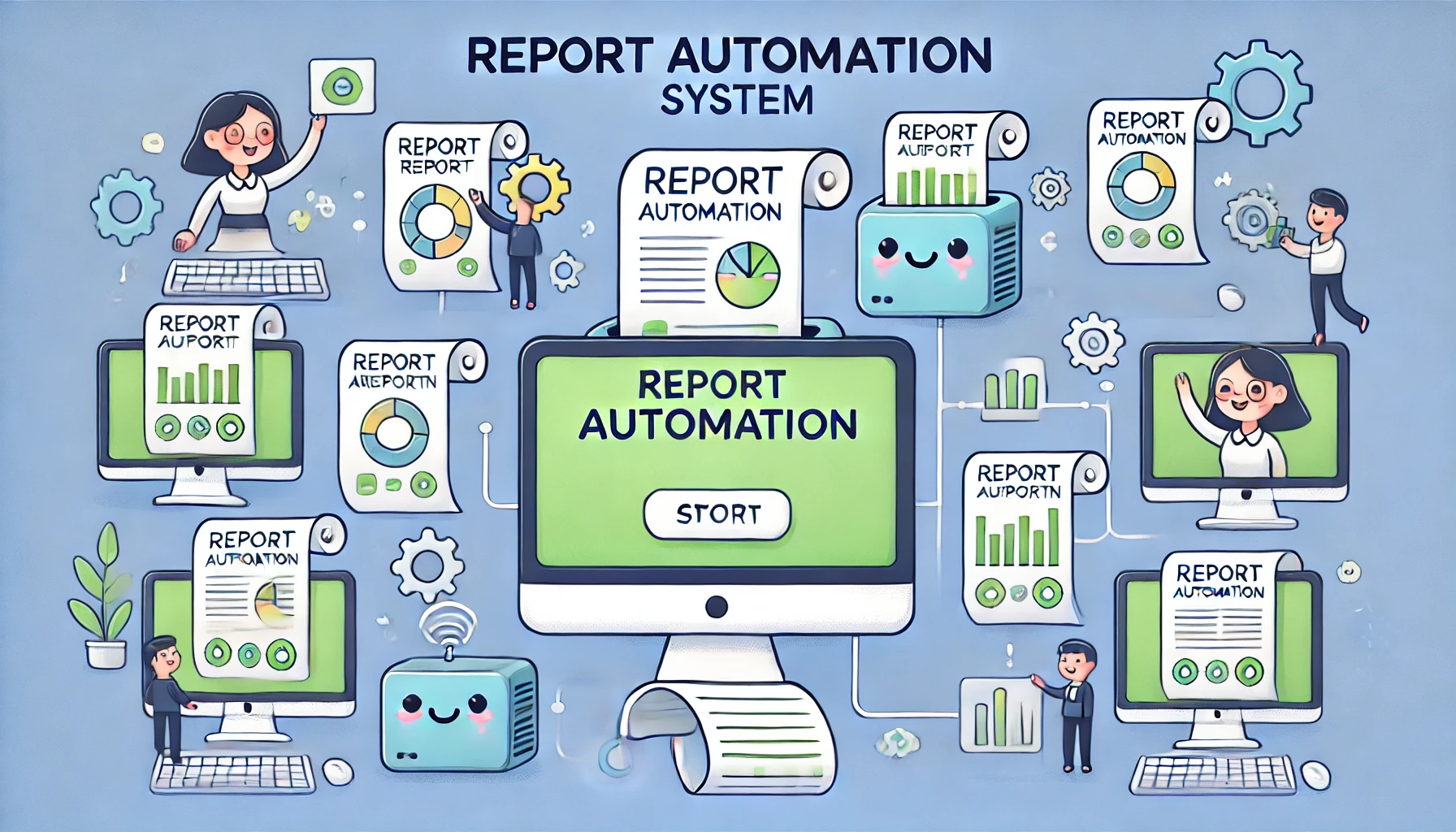 보고서 자동화 시스템 대표 이미지