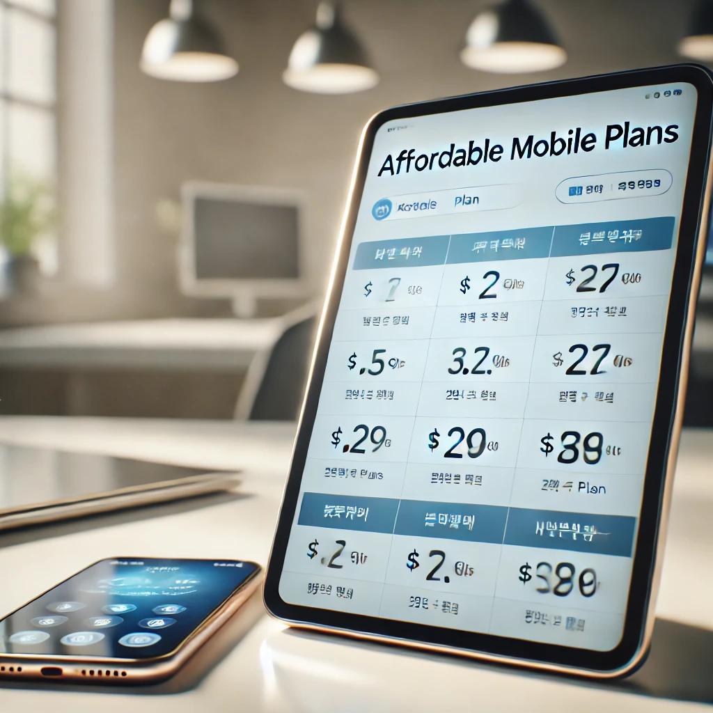 알뜰폰 태블릿 요금제