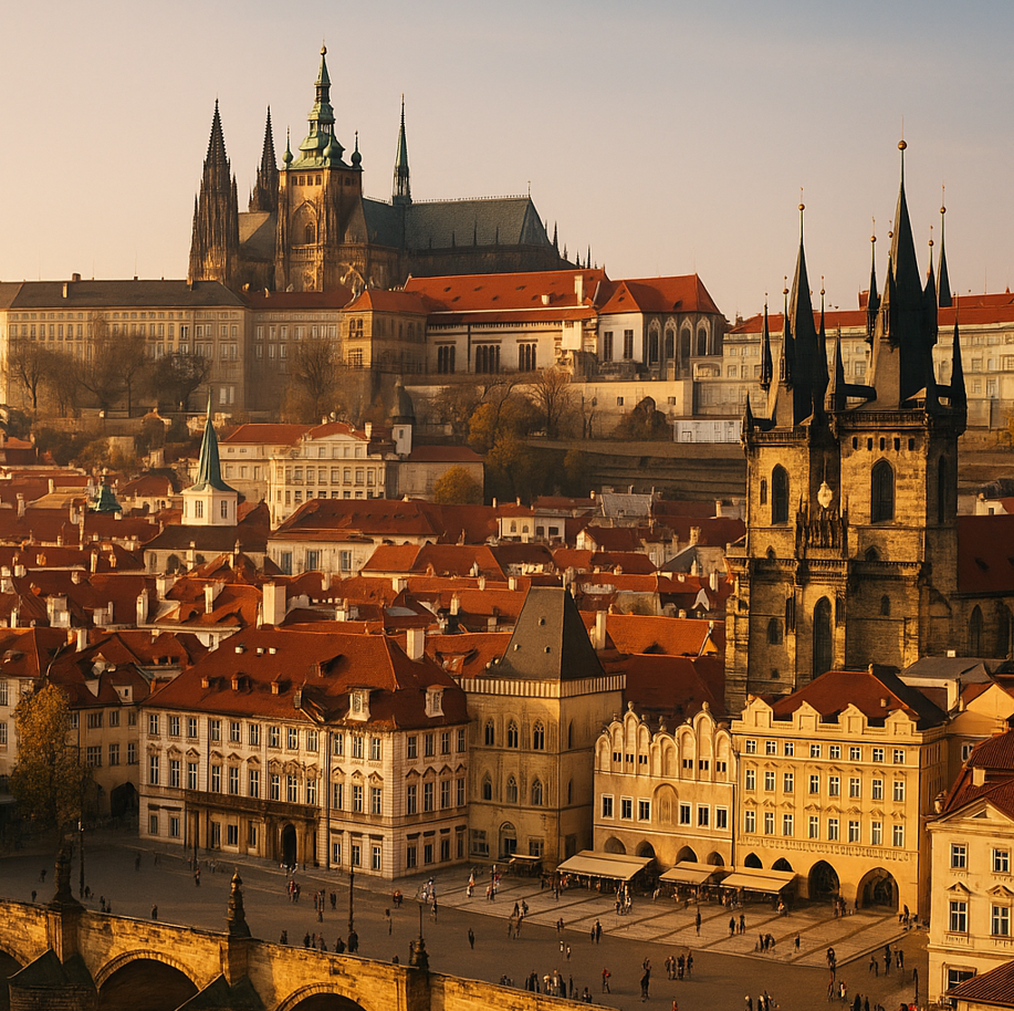 체코 프라하 고성 사진
