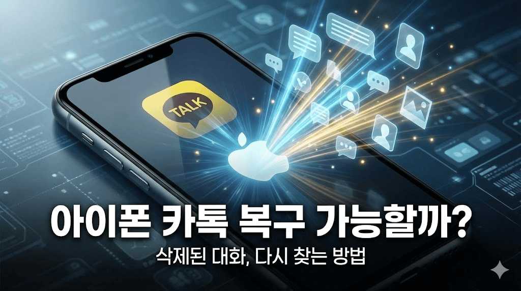 아이폰에서 삭제한 카톡 복구 가능할까