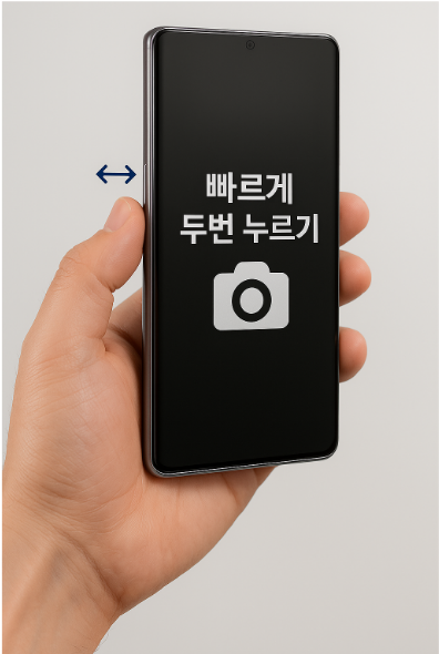 갤럭시 기본카메라 빠르게 켜서 실행하는 방법