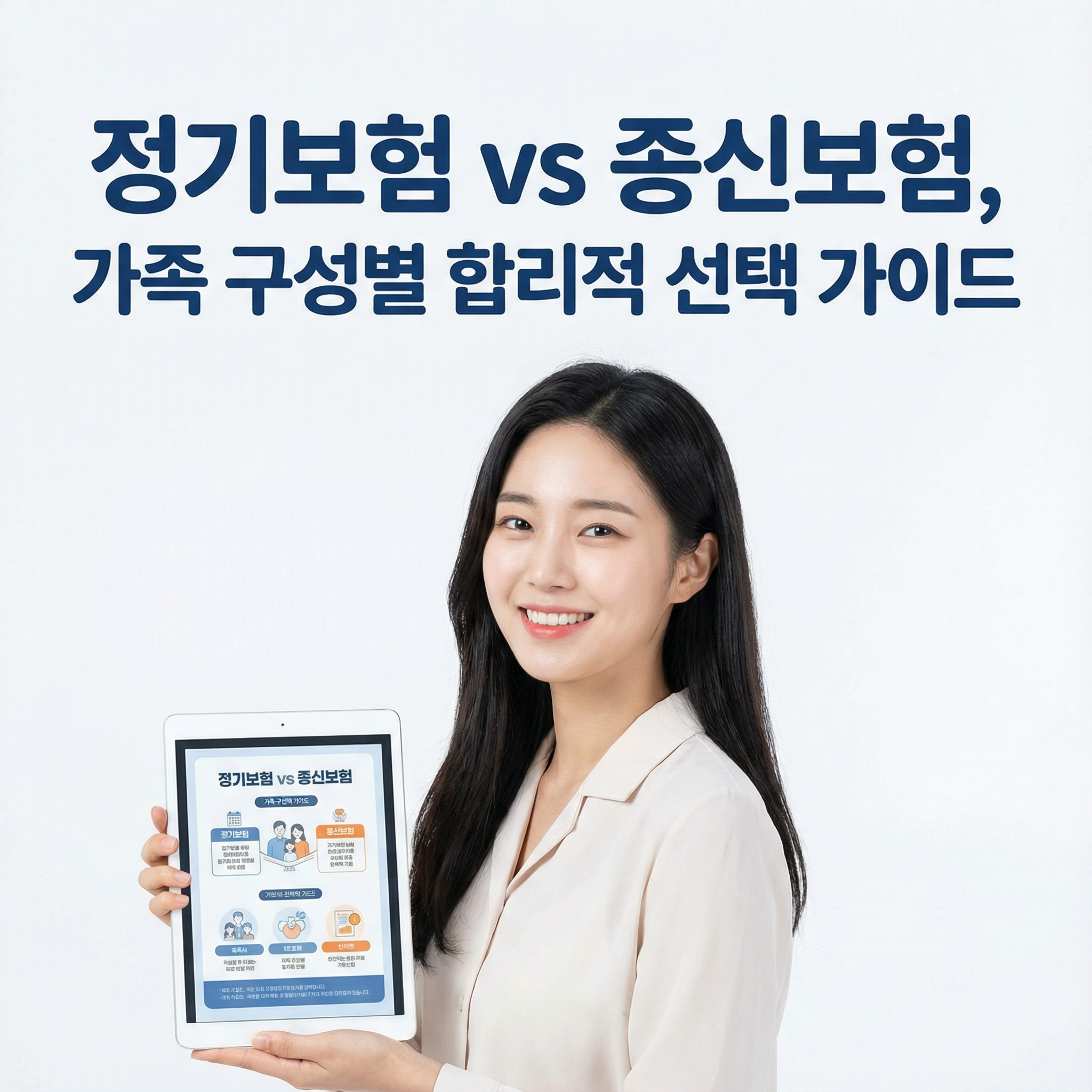 정기보험 vs 종신보험 ｜ 가족 구성별 합리적 선택 가이드