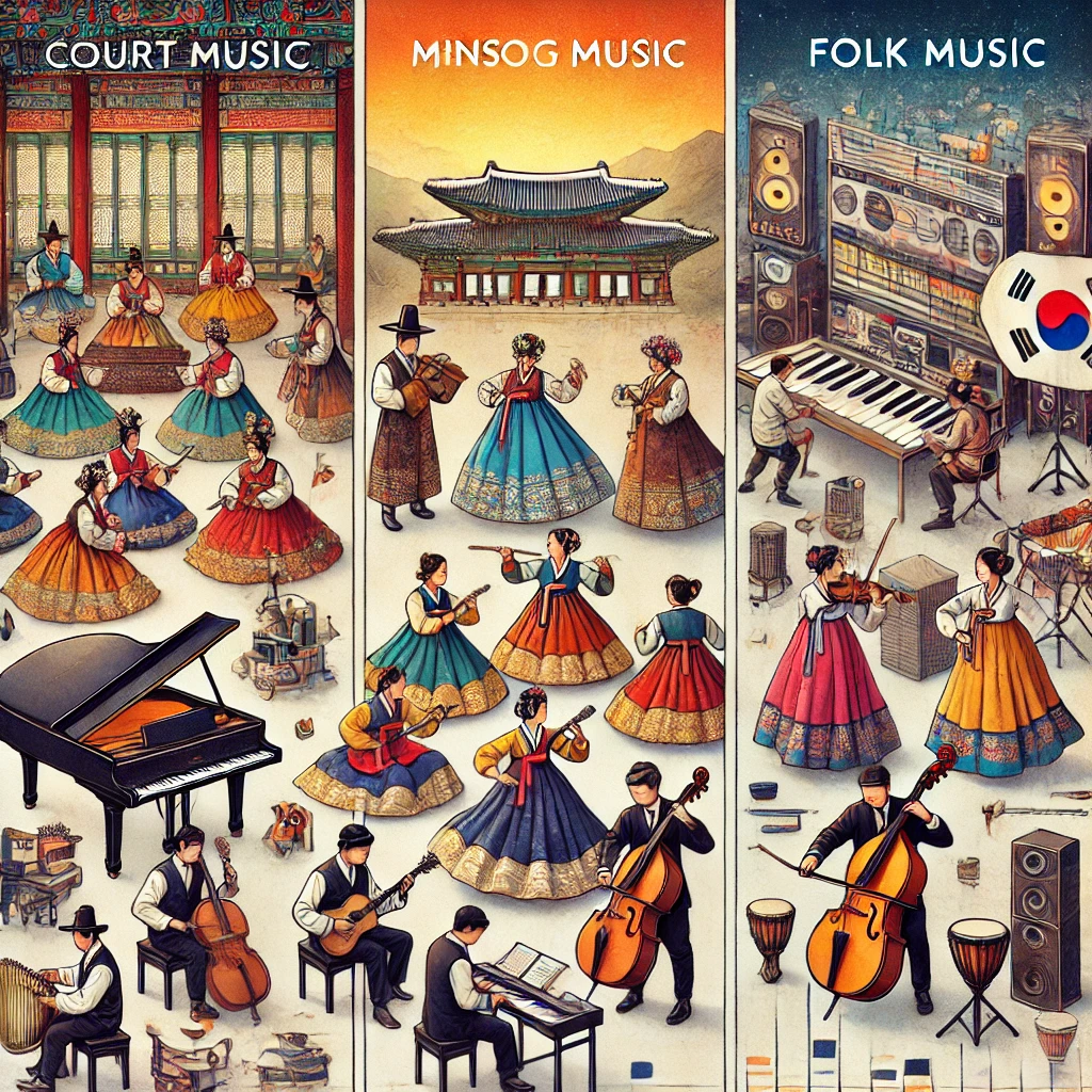 다양한 장르가 있는 한국음악