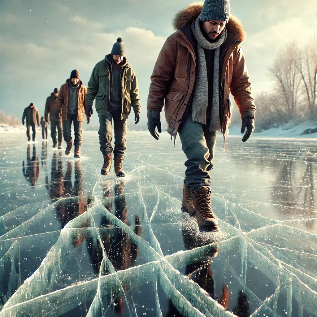 빙판 위에서 길을 잃는 꿈