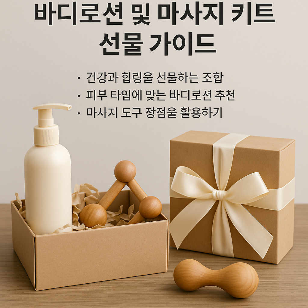 바디로션 및 마사지 키트 선물 가이드
