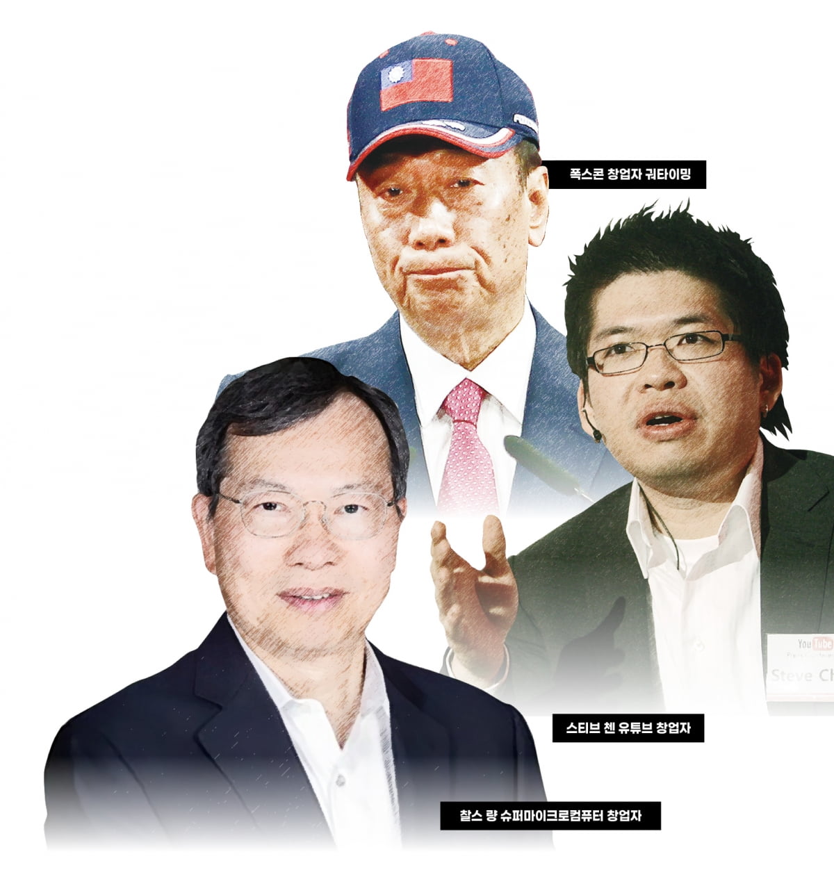 궈타이밍, 스티브첸, 찰스량