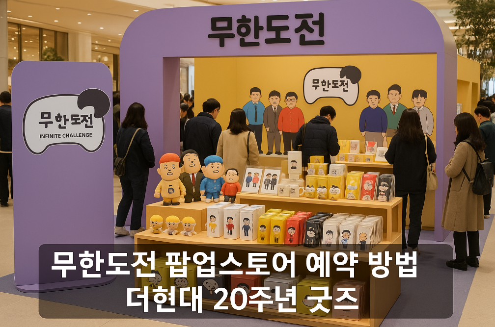 더현대 무한도전 팝업스토어 예약 3분 완벽 정리