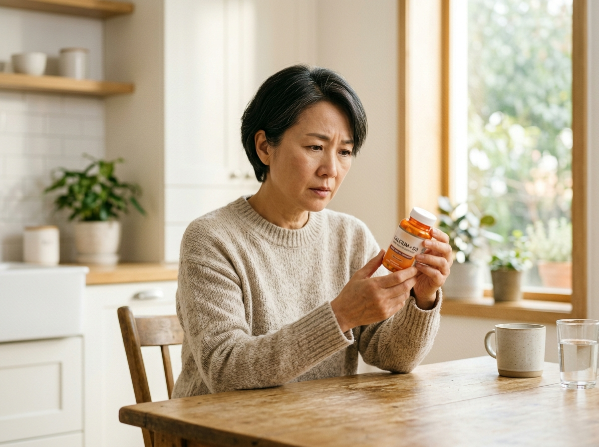 갱년기 여성 영양제 칼슘 고민