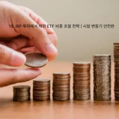 19. IRP 투자에서 채권 ETF 비중 조절 전략 시장 변동기 안전판 (3)