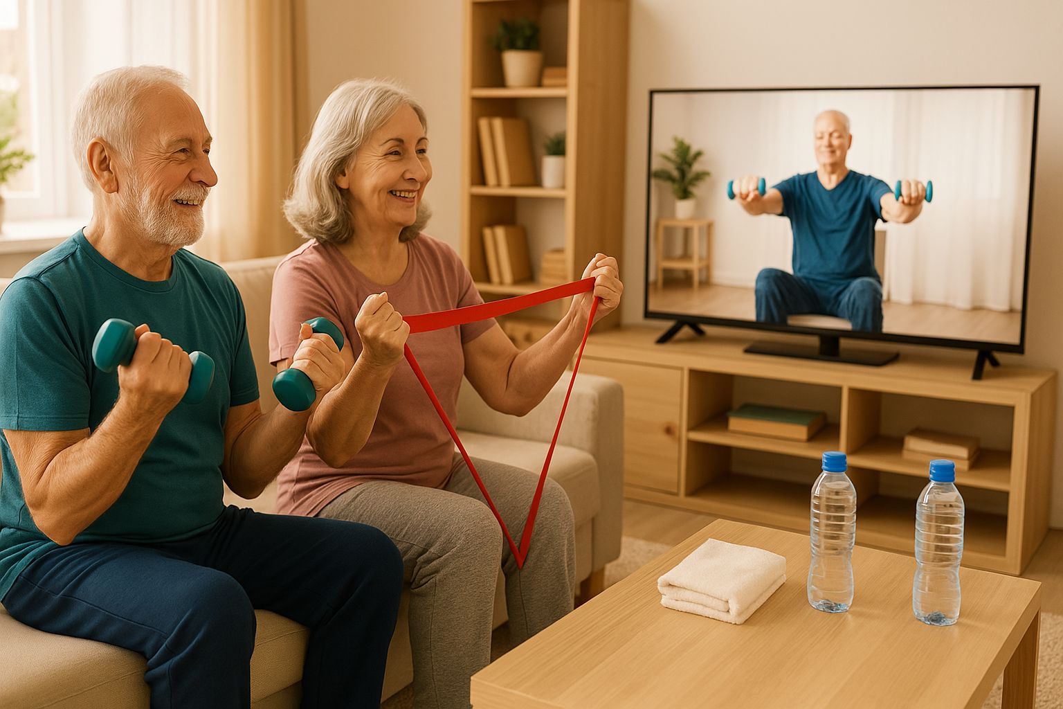 근감소증 예방을 위한 노인 부부의 근력 운동