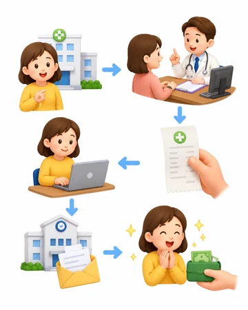 의료비 환급 신청 절차 확인 화면7
