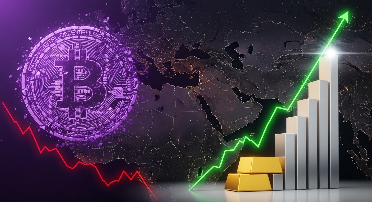 비트코인은 떨어지는 그래프, 금은은 올라가는 그래프