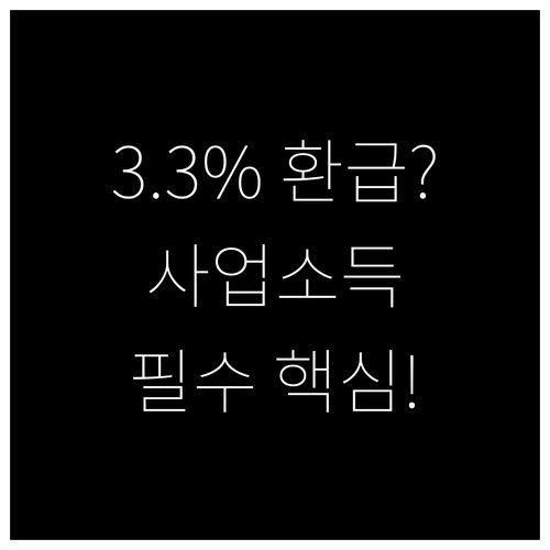 사업소득 지급명세서 홈택스 조회와 3..