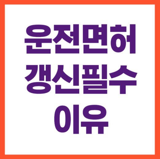 운전면허갱신