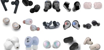 수많은 무선이어폰 사진